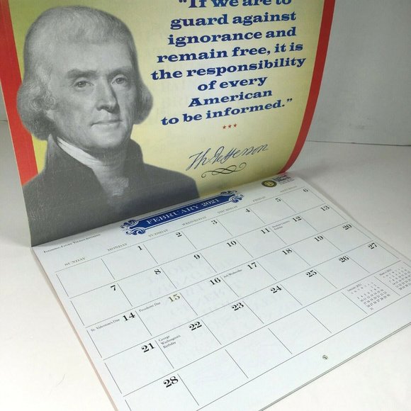 Founding Fathers 2020–2021 Calendar- Commemorative - Picture 6 of 12